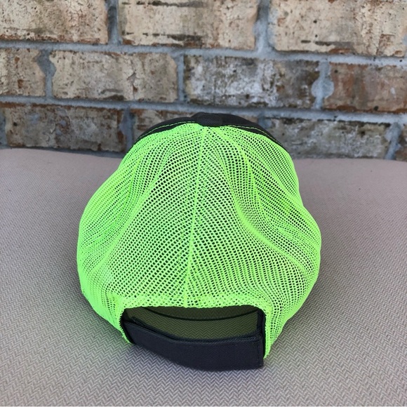 Jeep Cotton Nylon Mesh Gray Green Embroidered Adjustable Trucker Snapback Hat - Picture 6 of 9